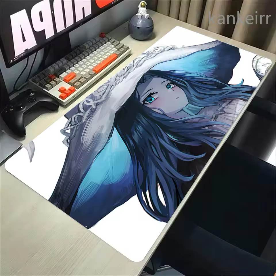 EldenS R-RingS Mouse Pad XXL Gamer PU Leather Size music For Office Mat Desk Waterproof Table Mat