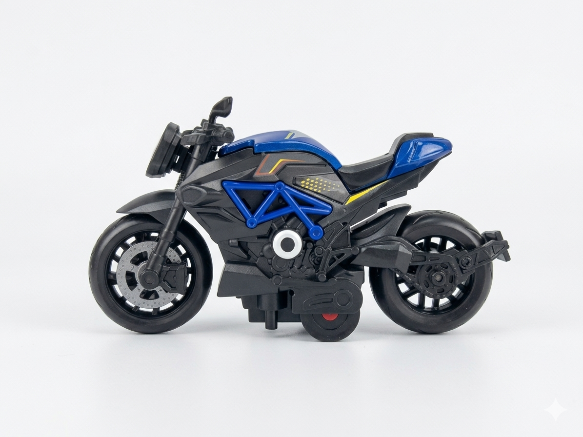 Electric Blue Edition: 1:12 Scale Die-Cast Sport Motorcycle