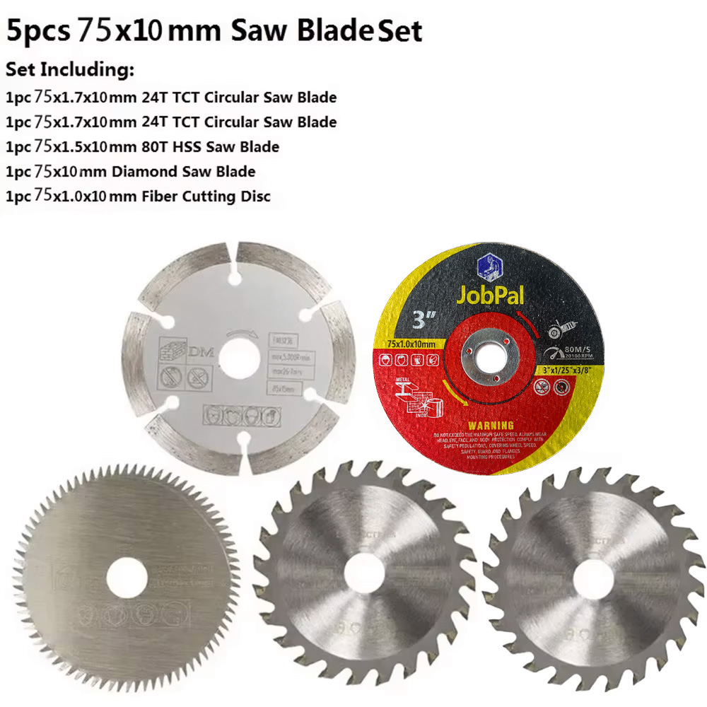Mini small cutting disc, multi-functional small ultra-thin woodworking grinding and cutting metal, stone and tile 3-inch accesso