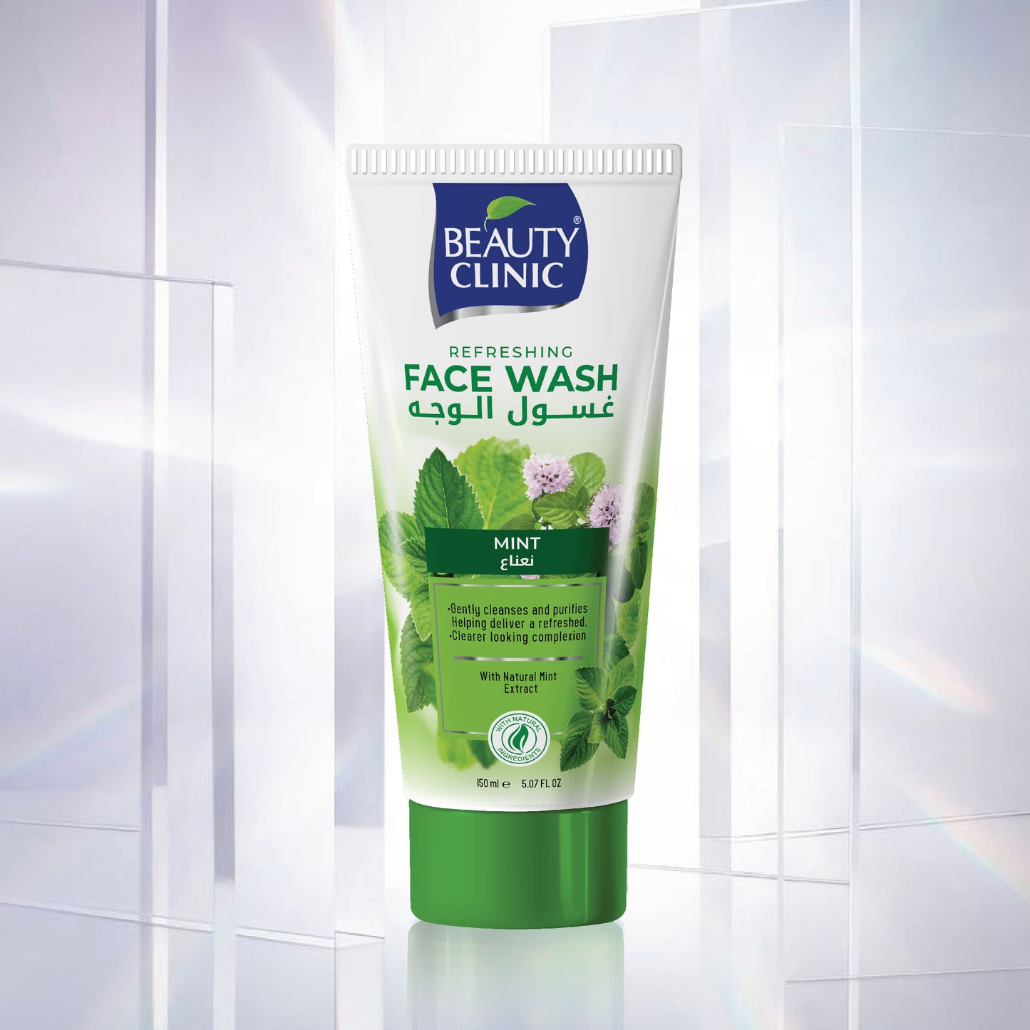 BEAUTY CLINIC Refreshing Face Wash150ml Natural Mint Extract