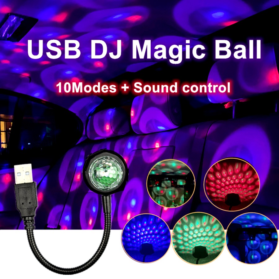 10 Modes Voice Control USB Colorful Projector Lamp Home Decor Night Light DC 5V Portable Atmosphere Light Photography Neon Light