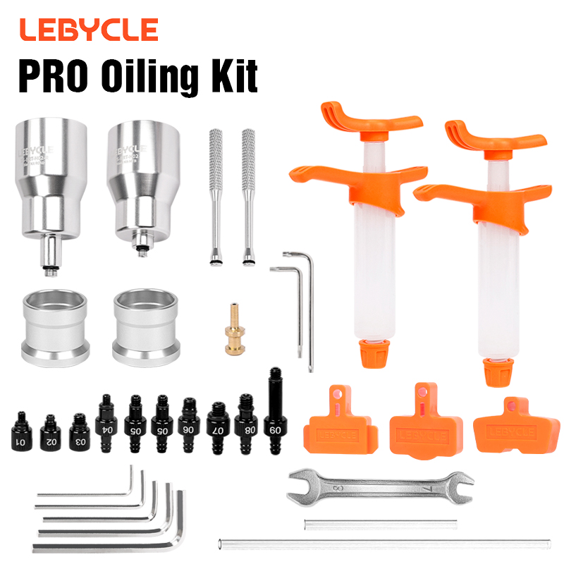 LEBYCLE MTB Road Bicycle Alloy Oiling Kit For Shimano Bike Brake Oil Bleed Tool System Use Mineral Oil Brake Tools