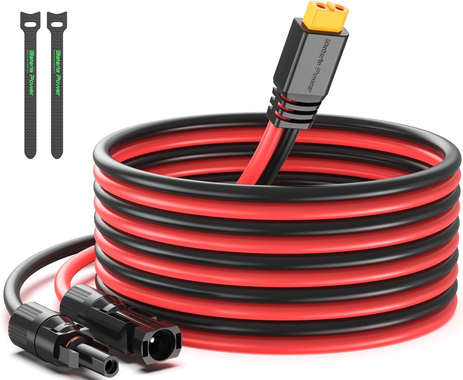 XT60 Solar Charge Extension Cable 12AWG 10FT Solar Connector to XT60 Adapter Cable for Solar Panel to LiFePO4 Battery