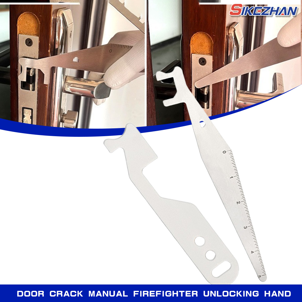 Stainless Steel Firefighting Tool Multifunctional Door Seam Manual Firefighter Lock Opener Hand