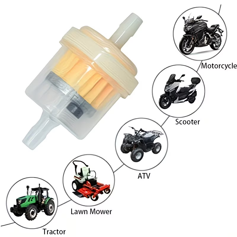 5pcs\10pcs Universal Motorcycle Inline Fuel Filter 8mm Gasoline Oil Filter For Scooter ATV Dirt Bike