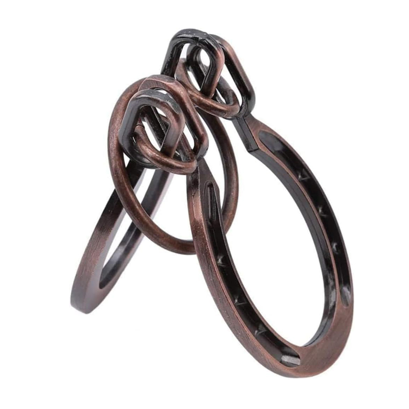 Classical Horseshoe Cast Metal Brain Teaser Puzzles Disentanglement Logic Skill Development Problem Solving Toys For Kids Adults