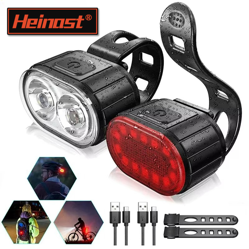 Bicycle Taillights USB Charge Bike Light Cycling Lamp Bicycle Lighting LED Front Light C