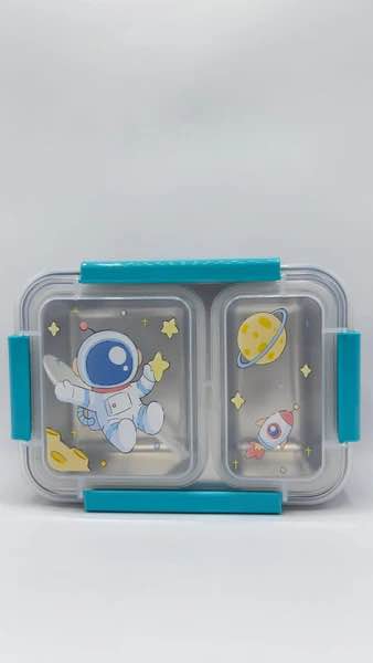 Two Separate Compart Stainless Steel Lunch Box