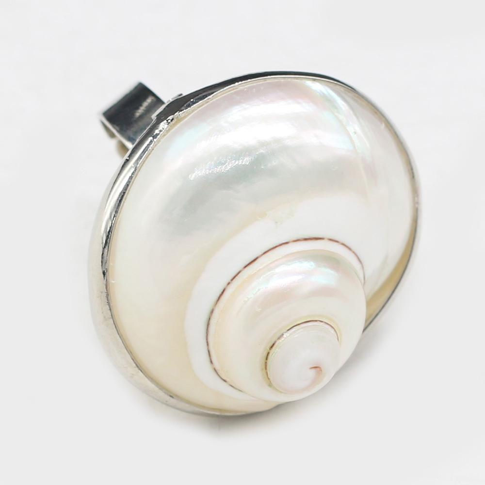 1pc Bohemian Style Natural Shell Stone Round Ring for Woman Fashion Temperament Knuckle Ring Index Finger Ring Girl Jewelry