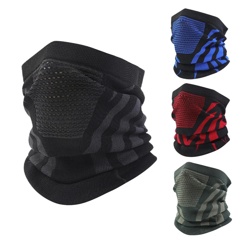 Unisex Winter Breathable Warm Ski Mask Bike Motorcycle Half Face Mask Scarf Outdoor Sports Running Hiking Fishing Cycling Mask