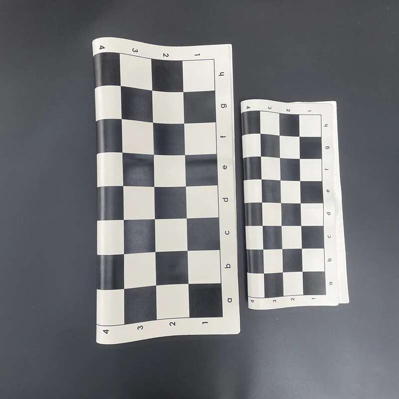 Chess black and white checkerboard 34/50cm Portable rollable soft PU game accessories Standard