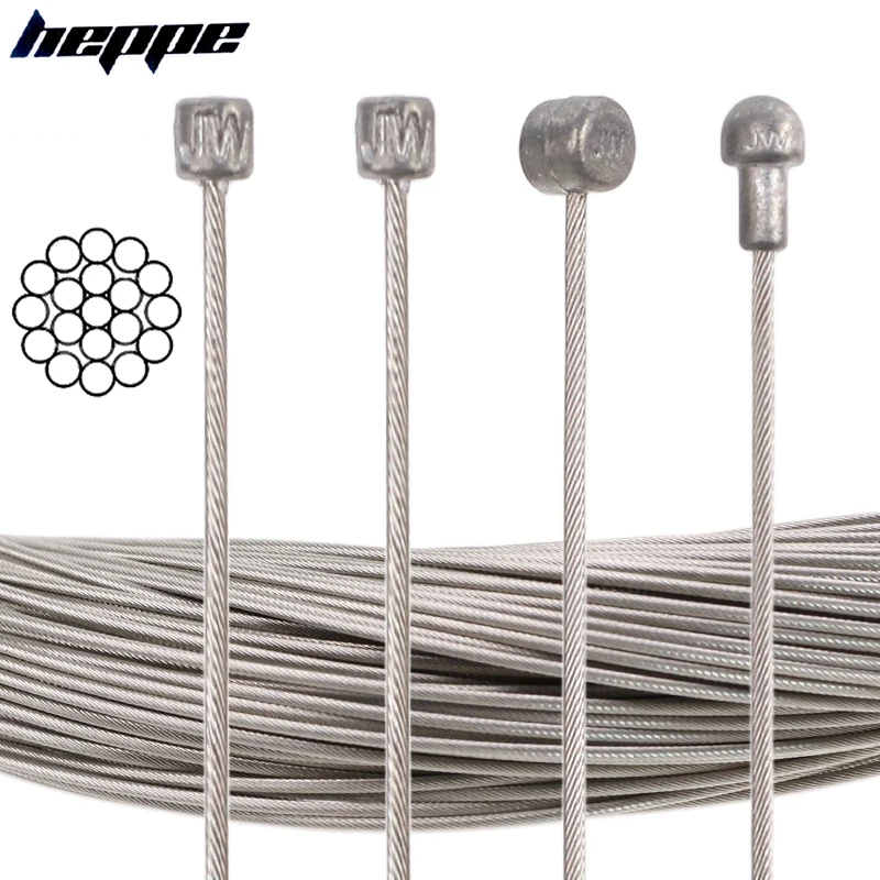 HEPPE Bike Shifter Brake Cable Stainless Steel inner Cable MTB Road Bike Front Rear Derailleur Shift Brake Cable Set