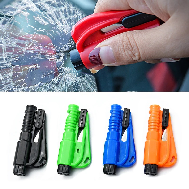 Car Escape Hammer One Second Window Breaker Mini Two-in-one Multifunctional Car Emergency Hammer Key Chain Glass Breaker
