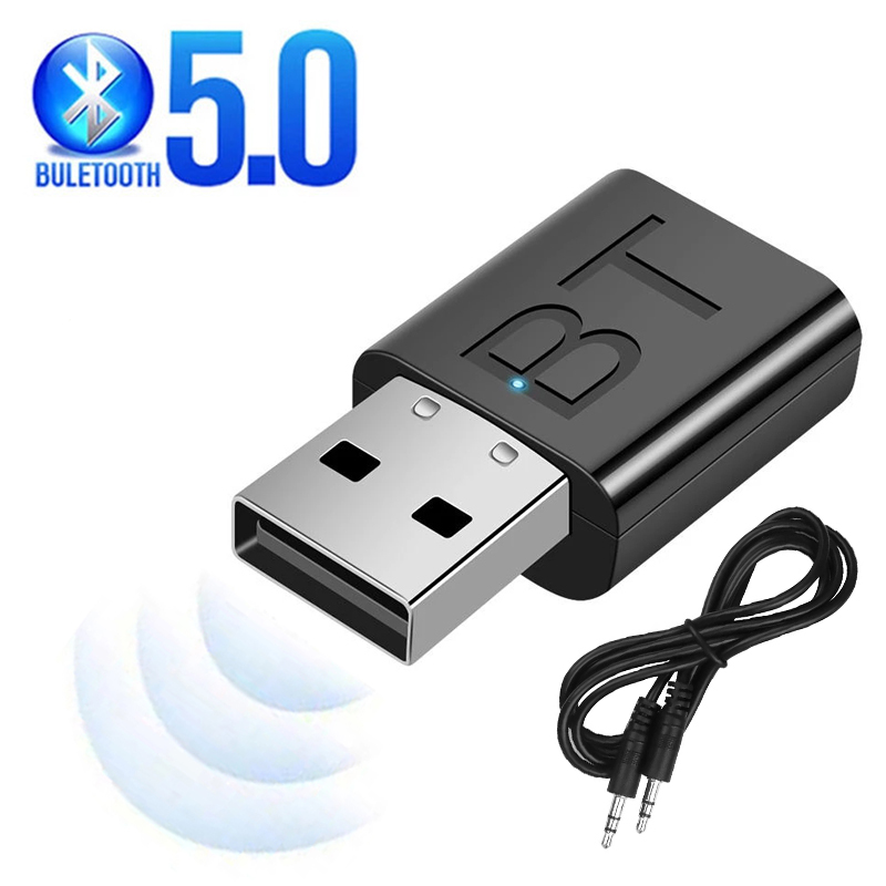USB Wireless Bluetooth Transmitter Receiver Stereo BT 5.0 RCA USB 3.5mm Jack AUX For TV PC Earphones Home Stereo Car Hifi Audio