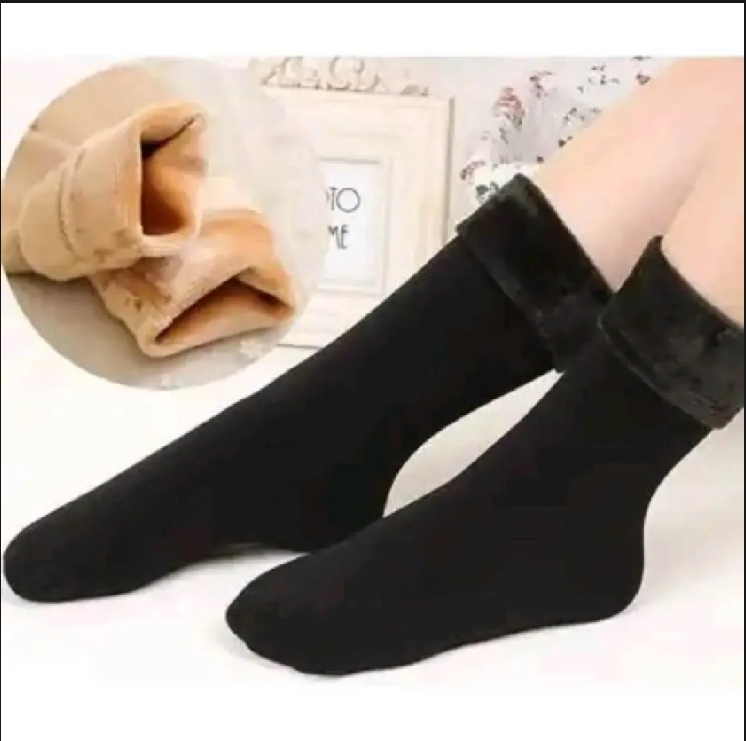 Pack of 3 Pairs of winter Socks Inside Fur for Women