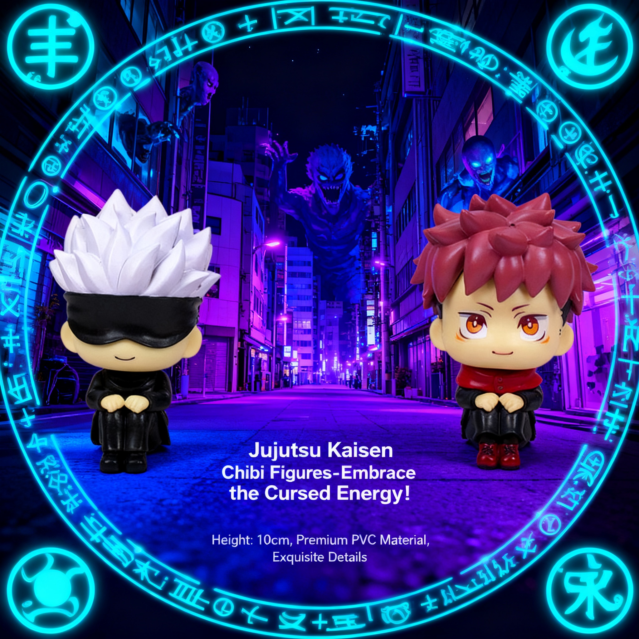 High Quality Jujutsu Kaisen Figure Set Yuji Itadori Satoru Gojo Blind Box Q Version Cute Doll Statue Desktop Ornament