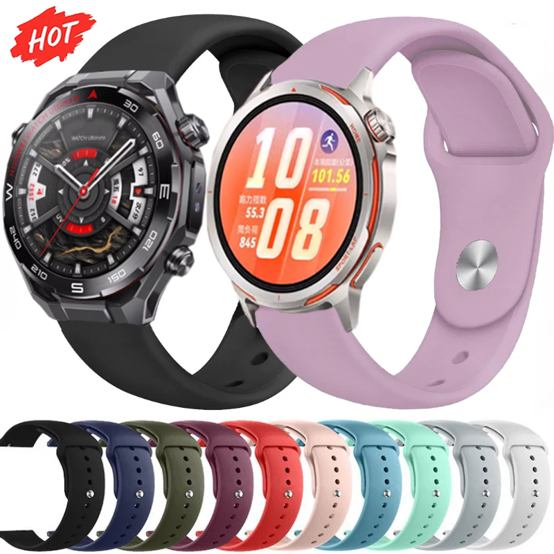 20/22mm Silicone Strap For Watch GT Runner 2/Ultimate 2 Soft Breathable Wristband Acive 3-2-Max/T-Rex3 Pro Correa