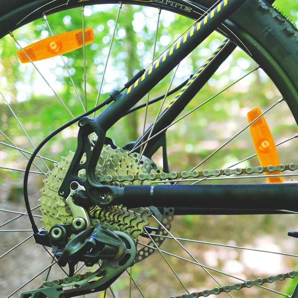 2/4PCS for Bike Spoke Reflectors - High Visibility Safety Lights for MTB/Road Bike, Reflective Wheel Rim Clips, No Tools Needed
