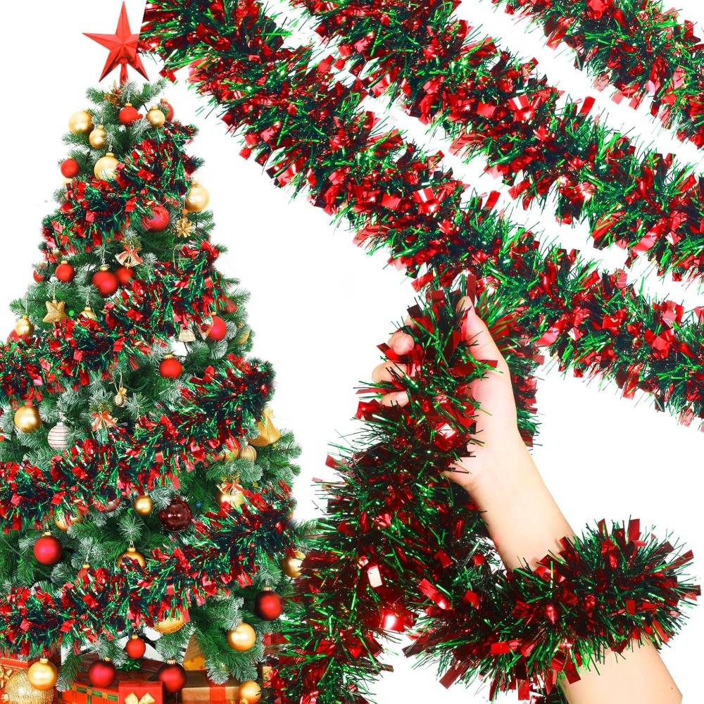 1/3/5 Pcs 2m Red and Green Strips for New Year Carnival Party Outdoor Family Bar KTV Decoration Props