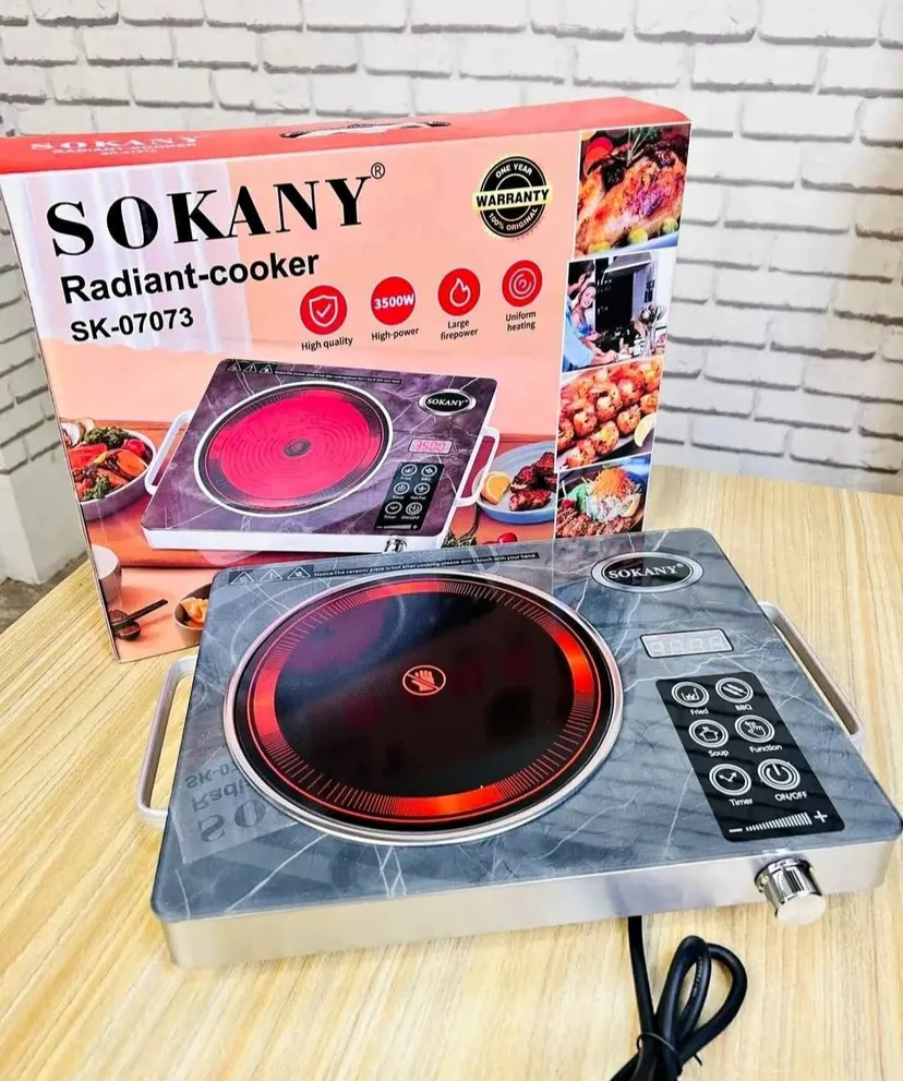 Sokany Infrared Stove Cooker For All Cooking Utensils