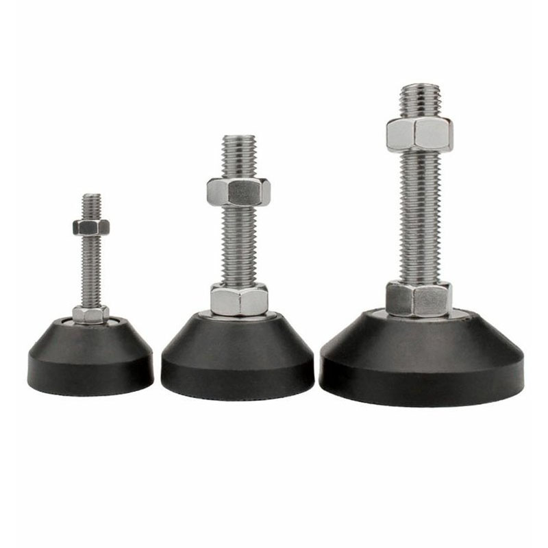 4Pcs Adjustable Lathe Leg Thread Type Adjustable Levelling Feet Swivel Base Articulating Leveling Legs Furniture Glide Pad