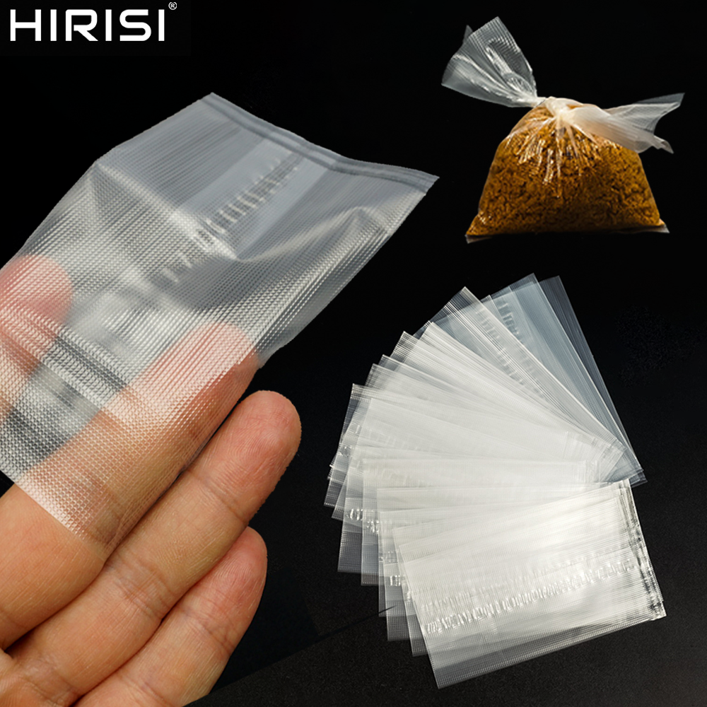 Hirisi 20Pcs PVA Bags for Carp Fishing Fast Dissolving Environmental Water-soluble Bag for Carp Fishing Bag Tackles Fishing Tool