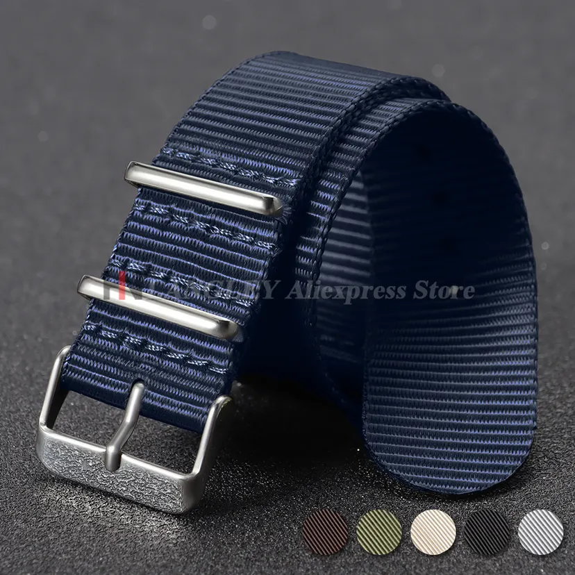 For Watch Band 18MM 20MM 22MM Ribbed Nylon Watch Strap for Swatch for for for for Moonswatch