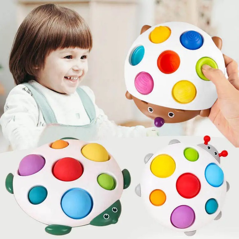 Children's Educational Hedgehog Press Soft Key Concentration Training Early Education Toys Hand-Eye Coordination Small Hedgehog