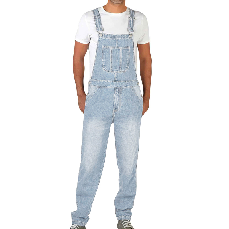 High quality men's style straight leg loose suspenders overalls functional denim trousers overalls overalls men pen gpt