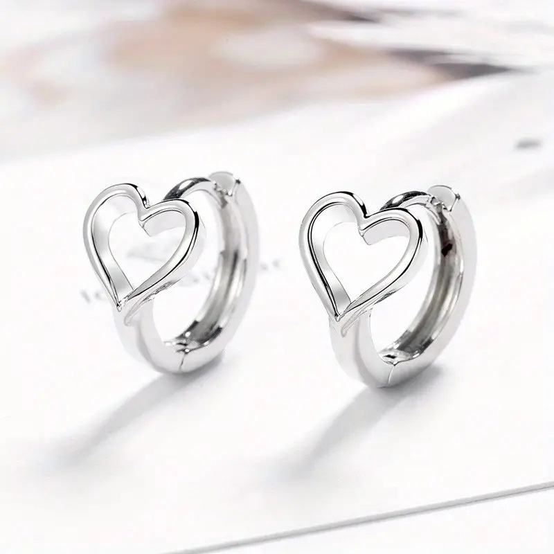 Huitan Fashionable Metal Earrings for Women Gold Color/Silver Color Modern Lady Daily Wear Statement Earrings Versatile Jewelry