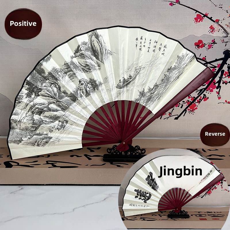 Chinese folding fan, classical dance cloth, hand fan, photography props,