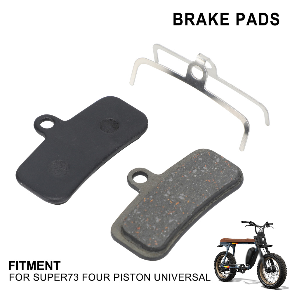 For Super 73 S1 S2 RX ZX ZG Four Pistons Front Rear Disc Rotor Brake Pads Modification Universal Resin Electric Bike Accessories