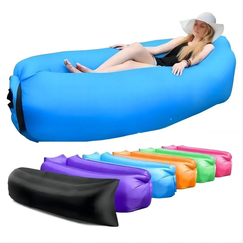 2026 Latest Models Ultra Light Pillow Style Lazy Sofa Inflatable Sofa Portable Foldable Sleeping Bag Inflatable Sofa Bed