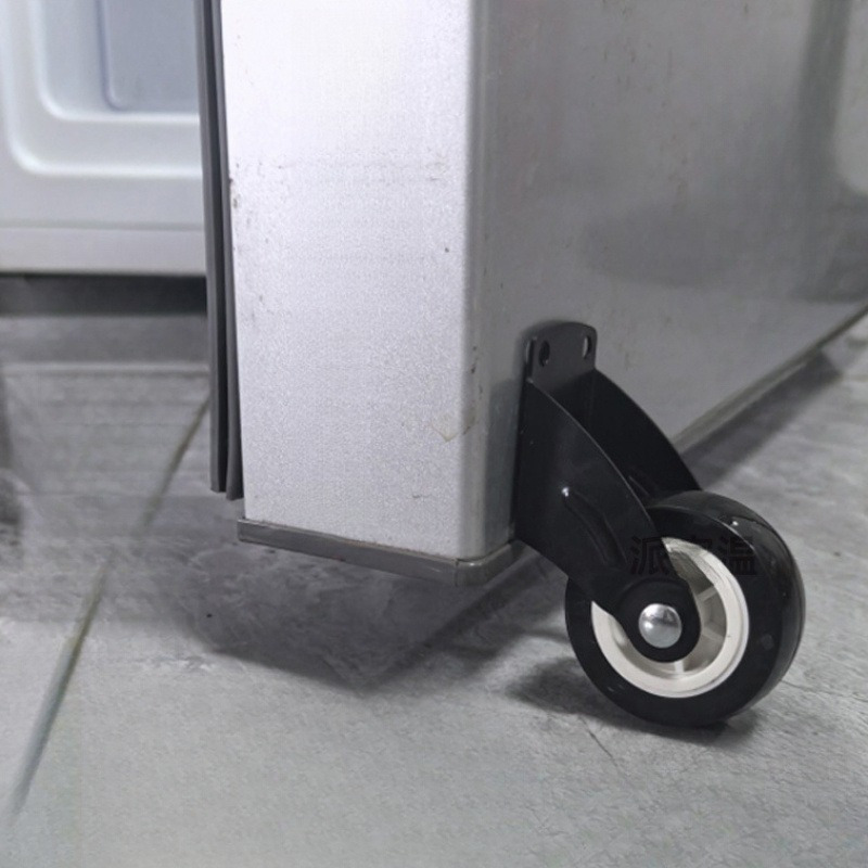 2pcs Door Support Wheel Durable Aluminum Alloy Anti-Falling & Wear-Resistant Vertical Hinged Base for Smooth Sliding on Wooden