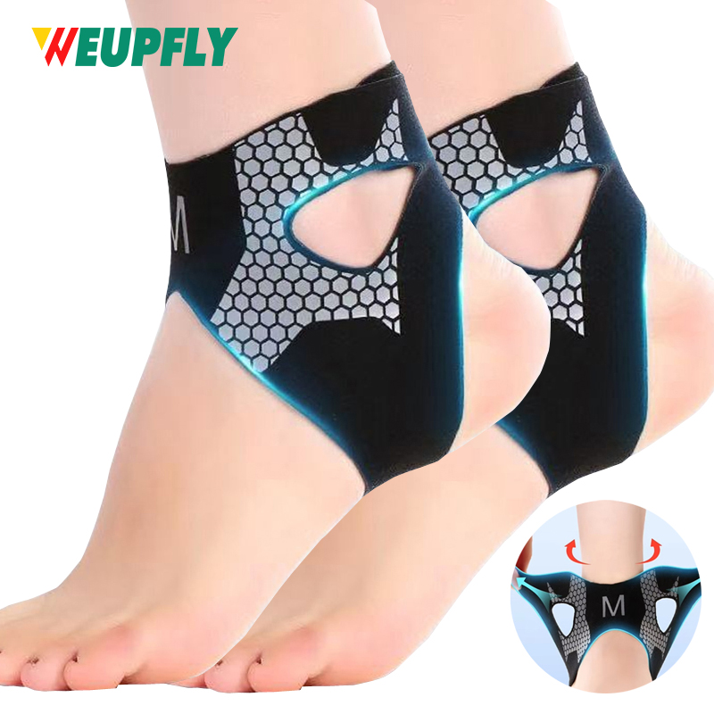1/2PCS Adjustable Ankle Brace for Men - Breathable & Elastic Ankle Sleeves Compression Support for Sports Protect, Arthritis