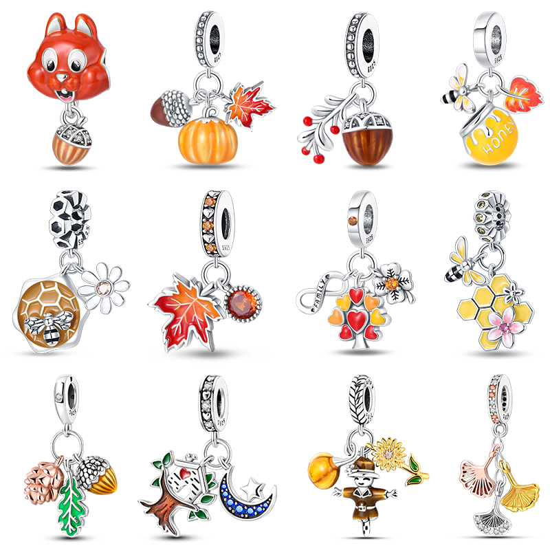 2025 New 925 Silver Color Daisy Tulip Pansy Flower Charms Bead Fit 3MM 925 Original Bracelets Fine DIY Jewelry Birthday