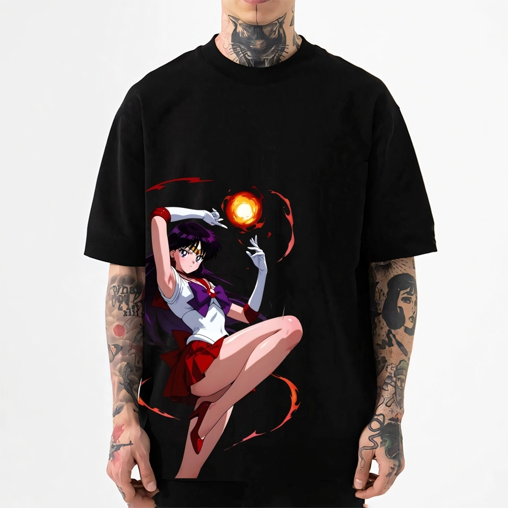 2026 New Sailor Moon Mars Japanese Style Classic Tee High-quality Streetwear T-Shirt Suitable for Both Men Women Summer T-shirt