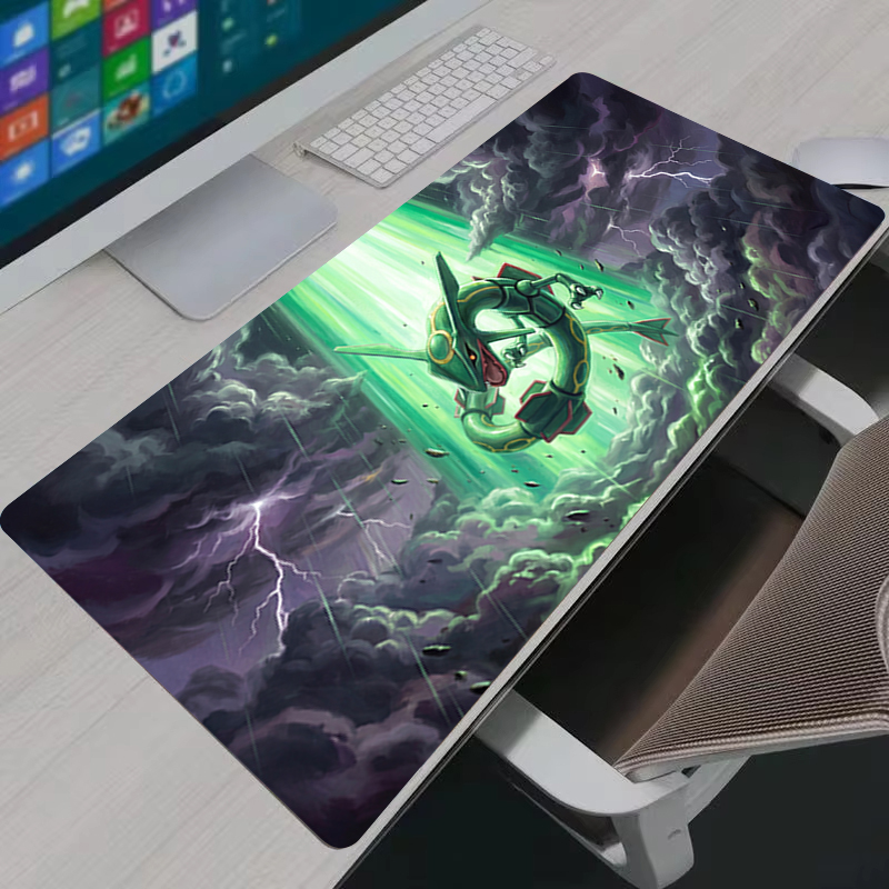 Pokemon Pikachu Gengar Mouse Pad Large PC Computer Gaming Accessories Mousepad Desk Mat Locking Edge Gamer Carpet