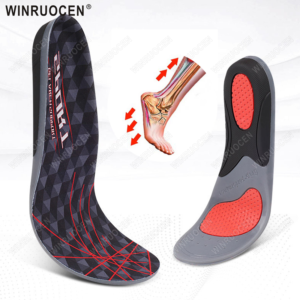 1/2 Pairs Shoe Insole Men Women Running Lightweight EVA Sports Absorption Breathable Sole Pad Premium Orthopedic pads WINRUOCEN
