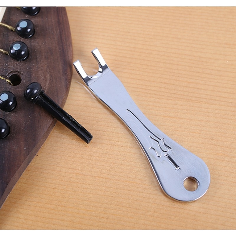 1PC Stainless Steel Guitar Bridge Pin Puller Remover Tool For Acoustic Guitar String Nail Peg Music Accessories