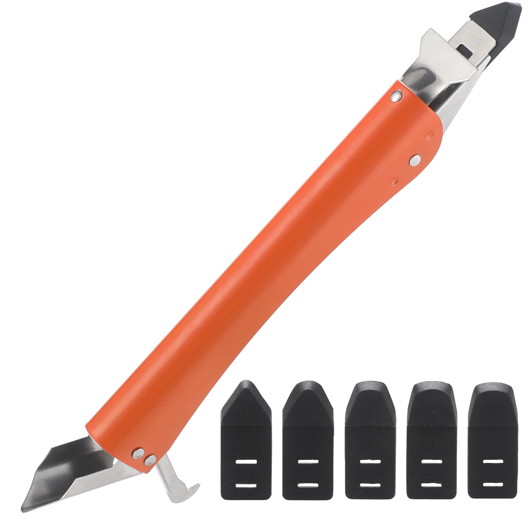 Multifunctional Stainless Steel Scraper for Sealant Glass Adhesive Edge Trimmer Grout Filling Tool Dirt Removal Hook Knife