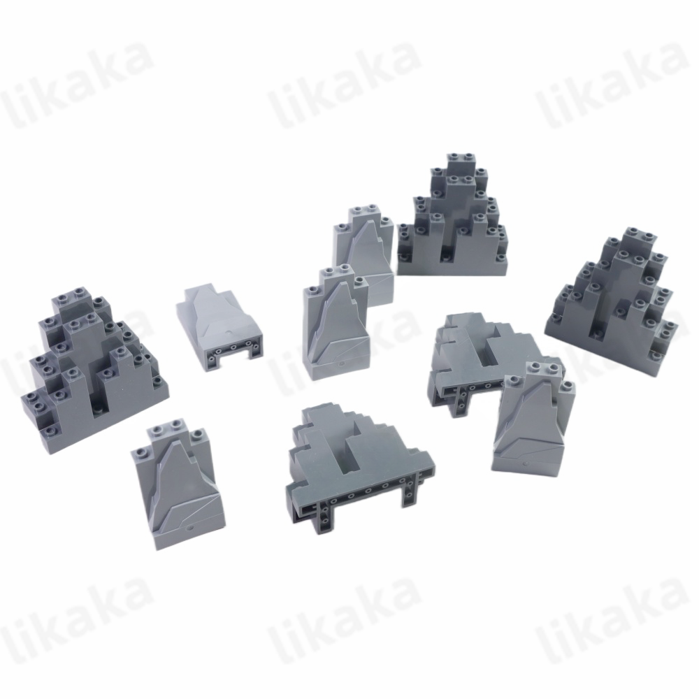 10PCS Mountains Hills MOC Building Blocks Toys Compatible City Accessories Model Blocks DIY Toy Parts for Kids Boys