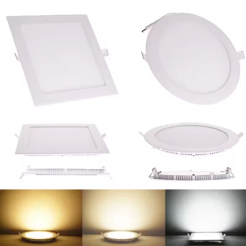 LED Downlight Dimmable 3W 4W 6W 9W 12W 15W 25W Square LED Spot light AC110V/220V ceiling light Indoor Recessed Downlight