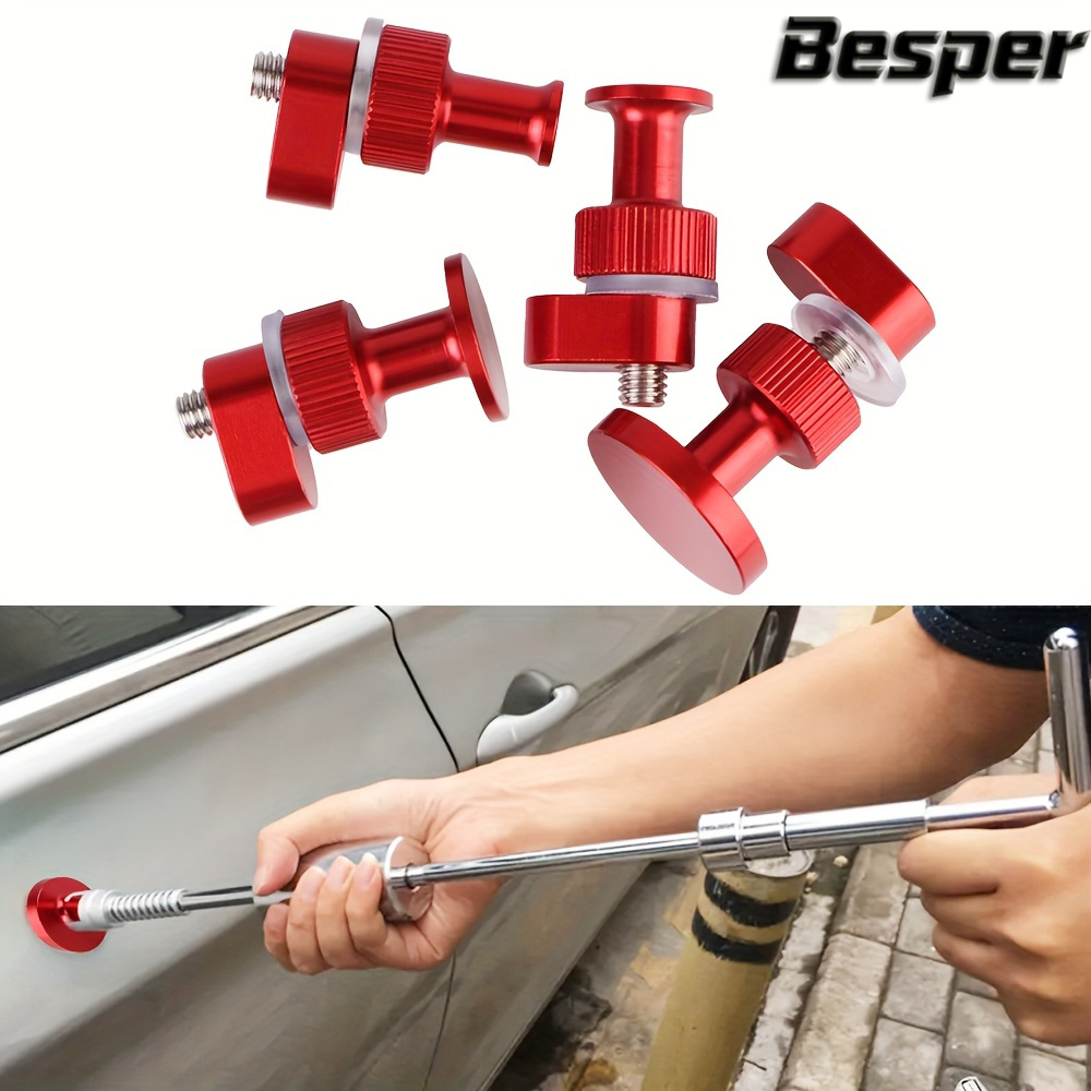 4Pcs Aluminum Alloy Car Body Dent Removal Pulling Reuse Tabs For Car Repair Round Joint Effective Removal Tool