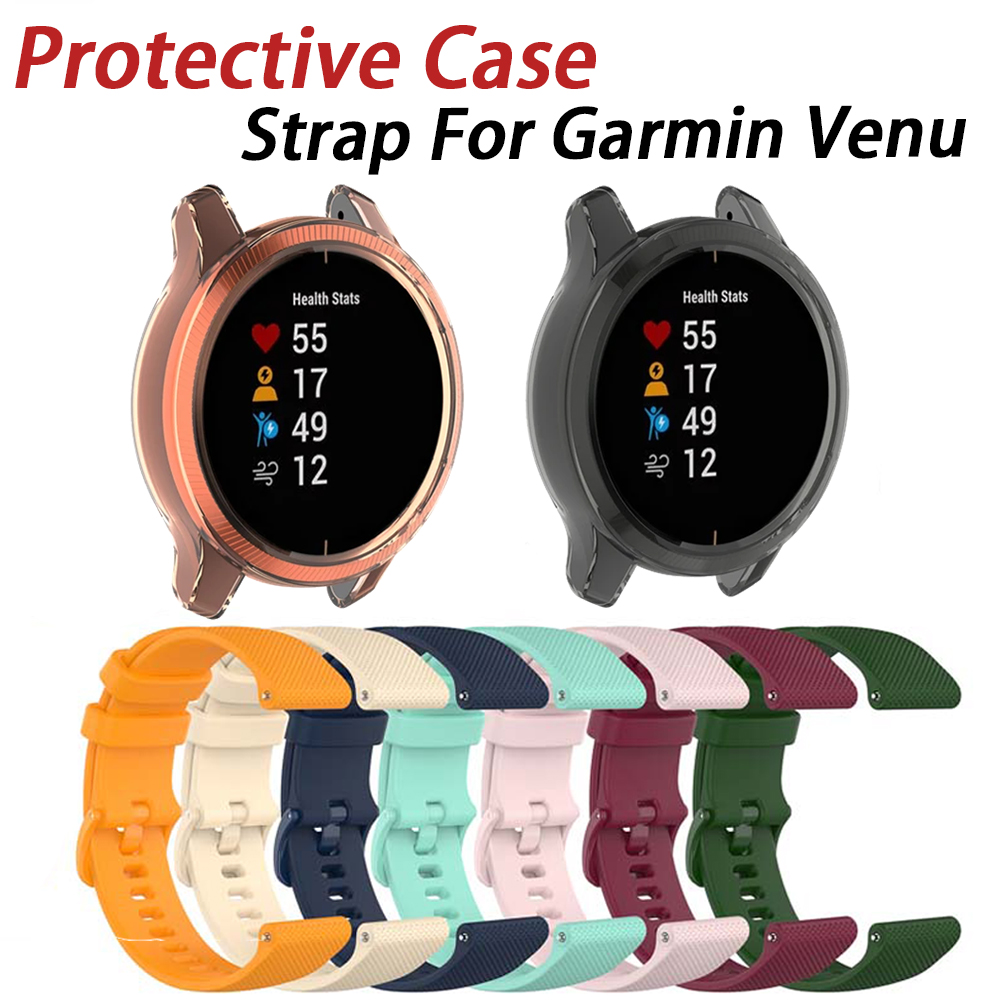 Original Watch Band for Vivoactive 5 3 Venu 3 2 SQ Vivoactive 4 Forerunner 265 245m Silicone Strap Watchband Accessories