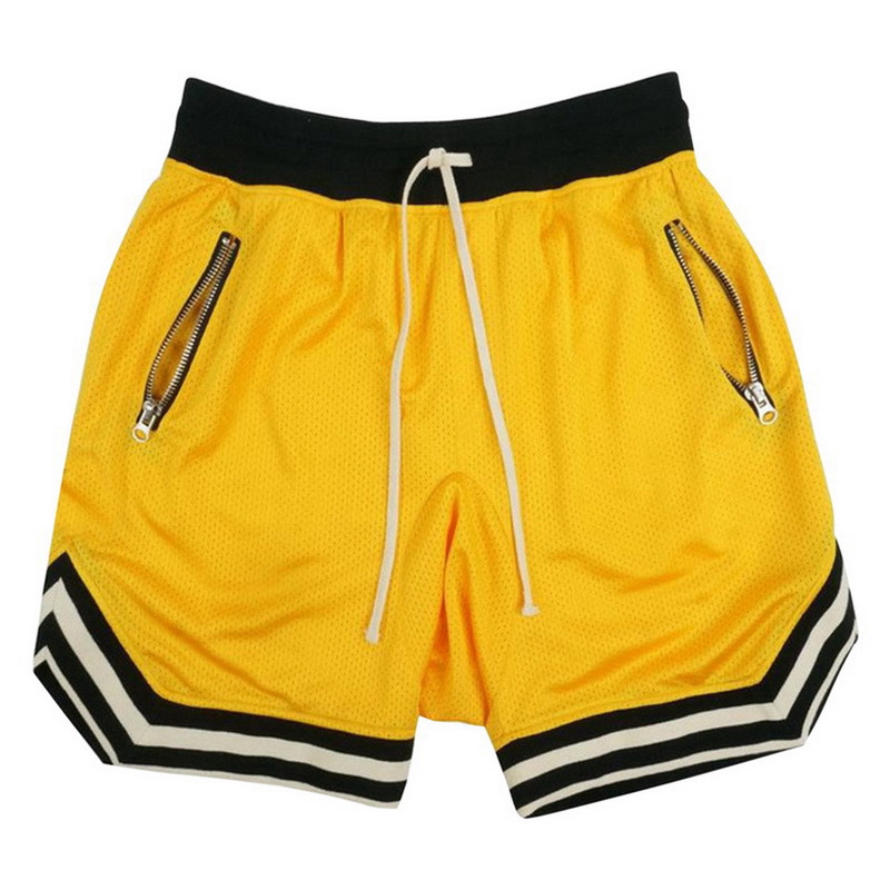 Men's Basketball Shorts Quick Dry Mesh Gym Shorts Fitness Male Sport Short Pants with Zipper Pockets Summer Multi-color S~5XL
