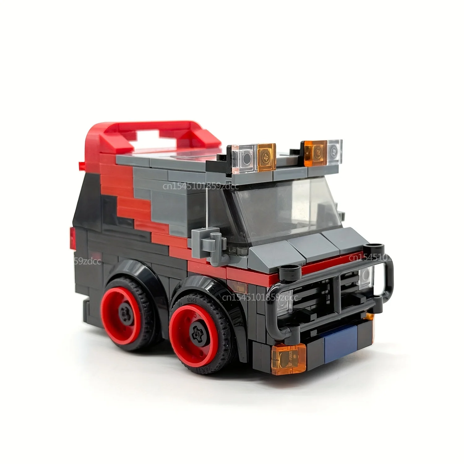 NEW MOC Classic Movie A-Teamed Van Car Building Blocks Special Vehicle Model Truck Bricks Toys Birthday XMAS