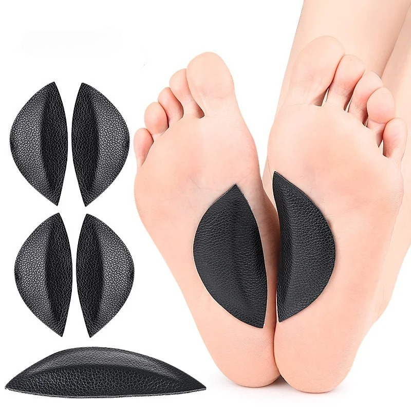 1 pair PU Arch Insoles Flat Foot Arch Support Soft Anti-friction Self-adhesive Shock-absorbing Insoles