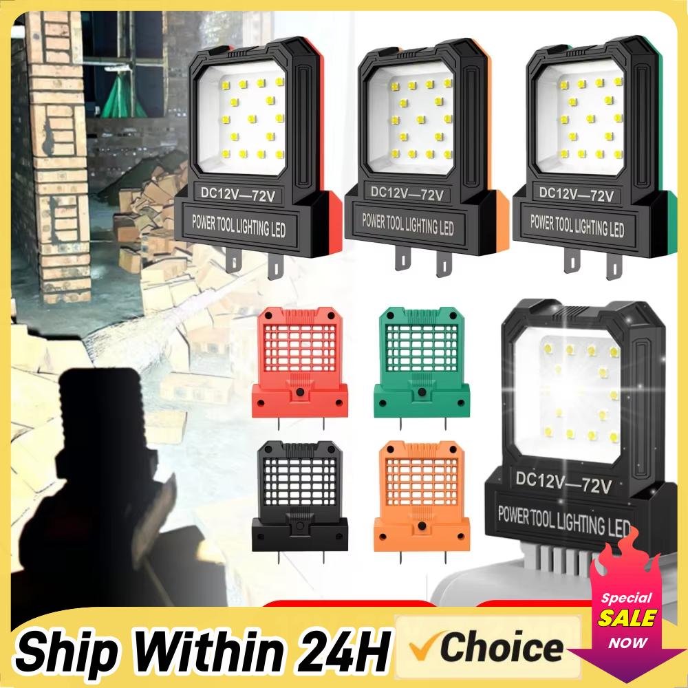 14W LED Camping Lantern Mini Pocket Work Light Inspection For 12-72V Battery LED Working Light Flashlight For Camping Lights
