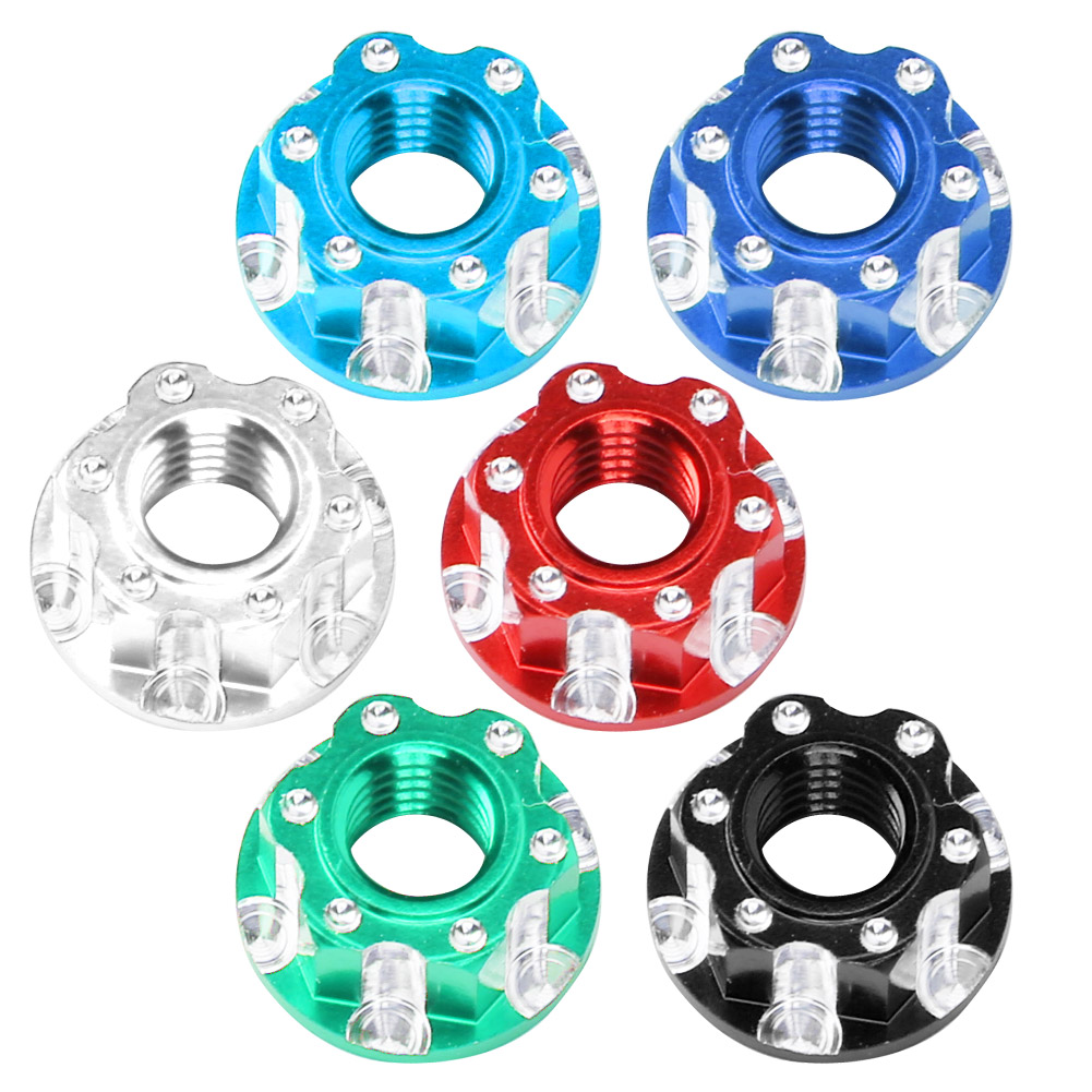 4pcs M4 Carving Hexagonal Nuts Aluminum Alloy Fit for HSP D3 D4 1/10 RC Car Hex Nuts for HSP